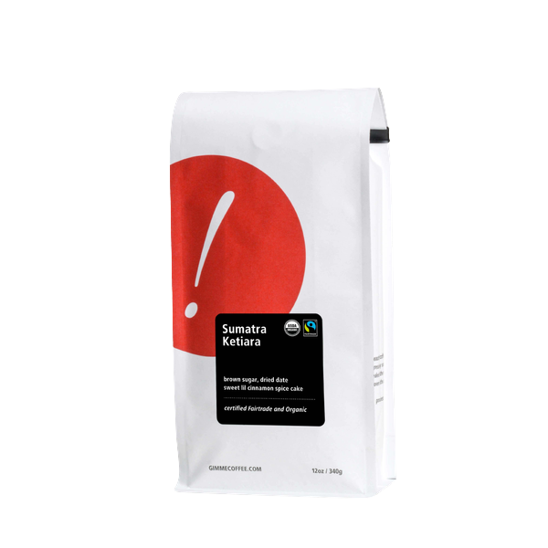Sumatra Ketiara Fairtrade Organic 12 oz